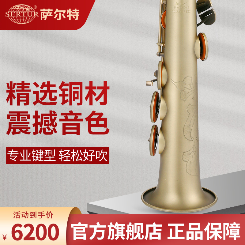 台湾萨尔特高音萨克斯管乐器直管