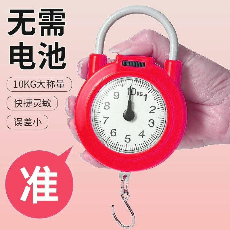 小称精准弹簧秤迷你称重便携式秤挂勾秤口袋秤方便买菜防骗10kg家