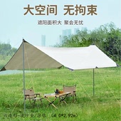 天幕帐篷户外露营野餐春游防晒防雨遮阳棚超轻便携式 备品牌自营 装