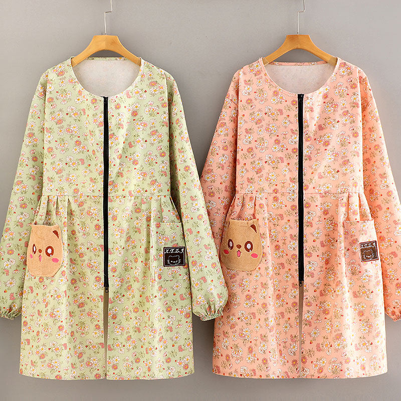 时尚大人正穿衣耐磨长袖围裙家用厨房透气上班女罩衣加肥工作服男,家庭/个人清洁工具,围裙,淘宝优惠券,粉丝福利购,淘宝优惠卷