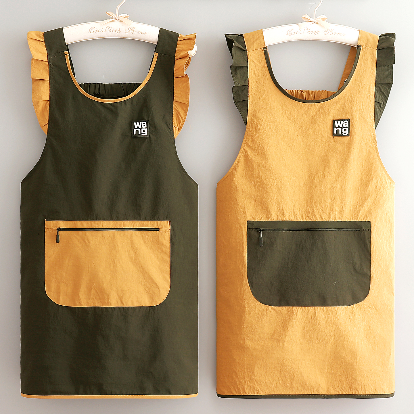 定制logo时尚防泼水无袖围裙