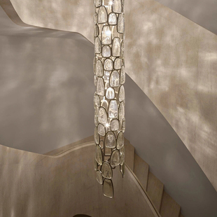 楼梯间长吊灯别墅复式楼挑空吊灯定制灯具设计师仿古创意楼梯吊灯