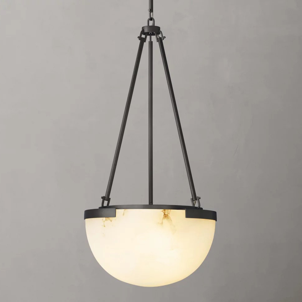 天然西班牙云石吊灯复古轻奢餐厅客厅大堂民宿别墅样板房吊灯