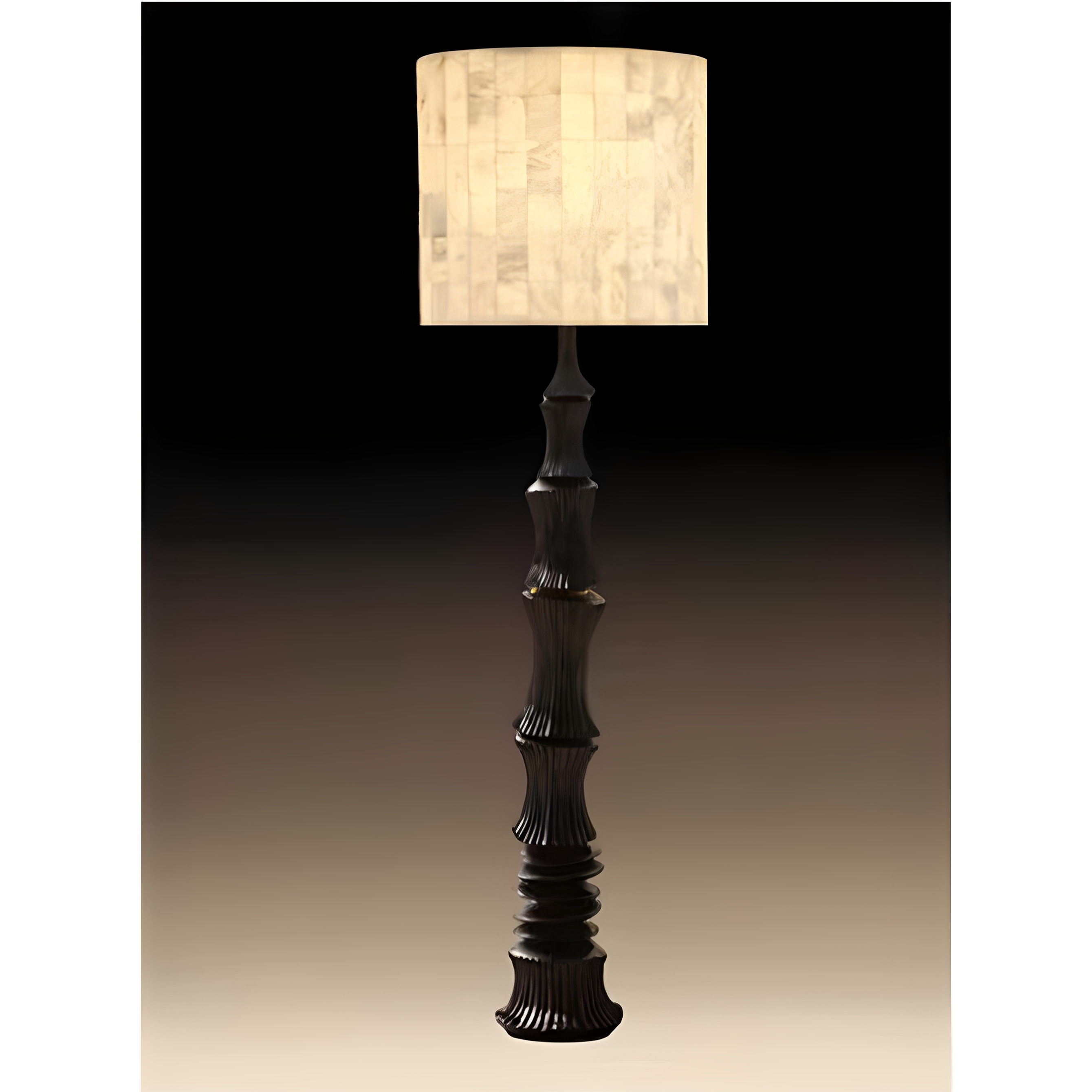 设计师中式诧寂西班牙天然云石落地灯客厅酒店样板房卧室落地灯