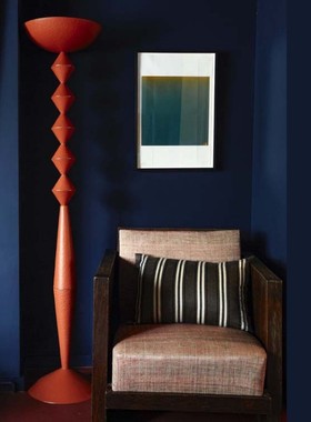 图腾落地灯立式氛围落地灯黑色高级感复古个性卧室装饰灯具