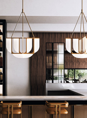 现代风格轻奢复古Anders 枝形吊灯 样板房客厅餐厅安德斯花朵吊坠