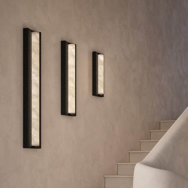 美式复古工业风壁灯极简云石台灯落地灯侘寂风壁灯台灯落地灯吊灯