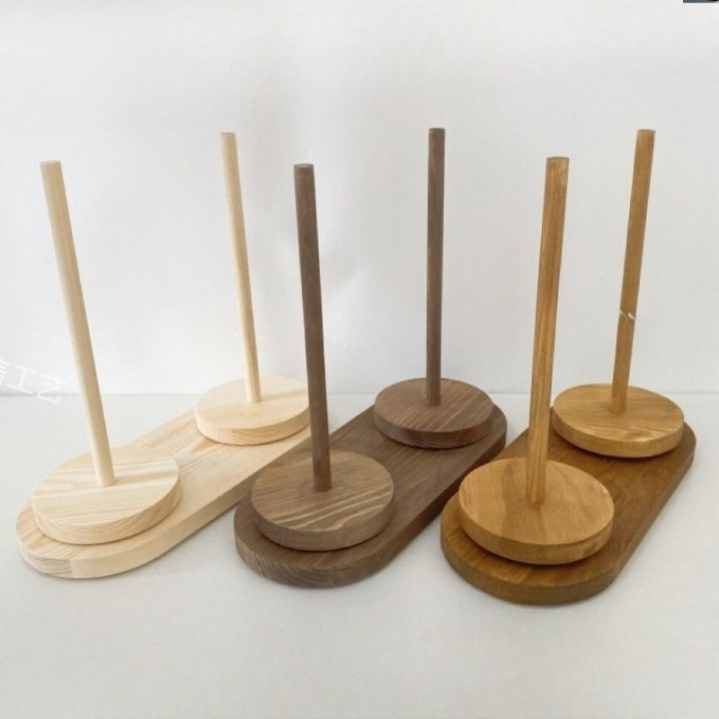 便携式毛线转动轴架可拆卸手工针织编织辅助工具毛线实木绕线轴