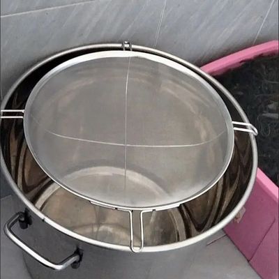 商用包邮油隔漏勺桶扣型油渣过滤网双层过滤筛子油网滤渣网豆浆