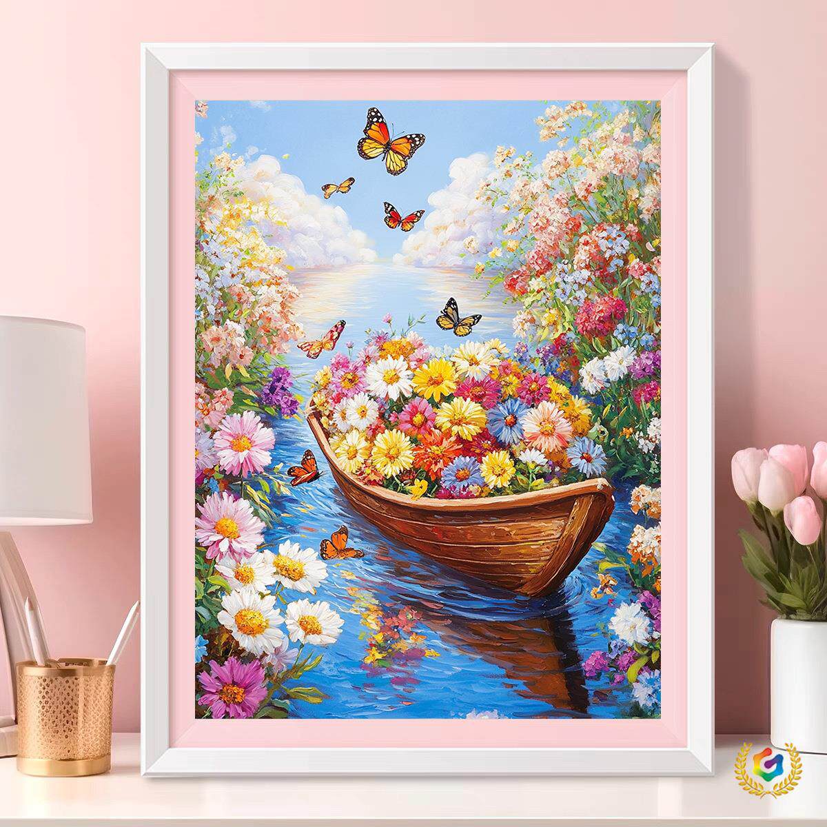 ?满载而归十字绣2025新款客厅卧室小幅简单好绣线绣一件代发亚马