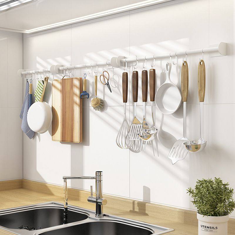 厨房挂钩挂杆免打孔壁挂墙上锅铲置物架砧板勺子铲子收纳架,厨房/烹饪用具,厨房墙壁置物架/厨房墙壁挂架,淘宝优惠券,粉丝福利购,淘宝优惠卷