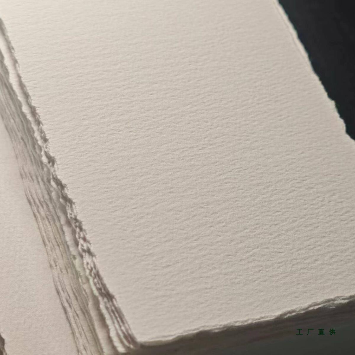 复古毛边水彩纸300g棉质浆粗纹水彩画纸手工美术生专用手账本纸