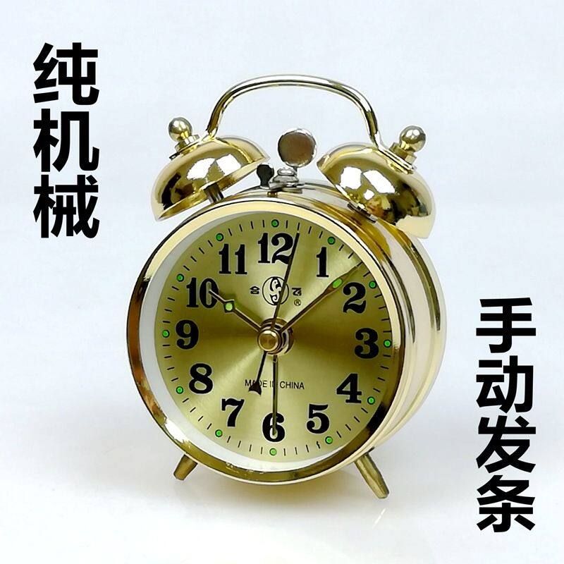 超大声音马蹄表机械老式上发条复古怀旧金属机芯创意闹钟工厂厂家