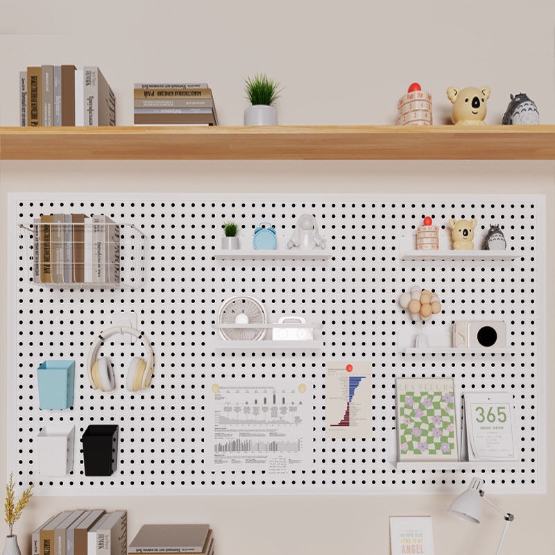 圆孔洞洞板置物架侧面配件展示超市饰品汽修装修五金工具挂墙货架