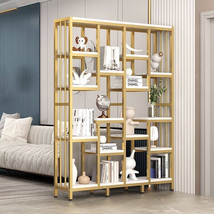 落地置物架客厅隔断书架现代简约创意花架阳台收纳架多功能展示架