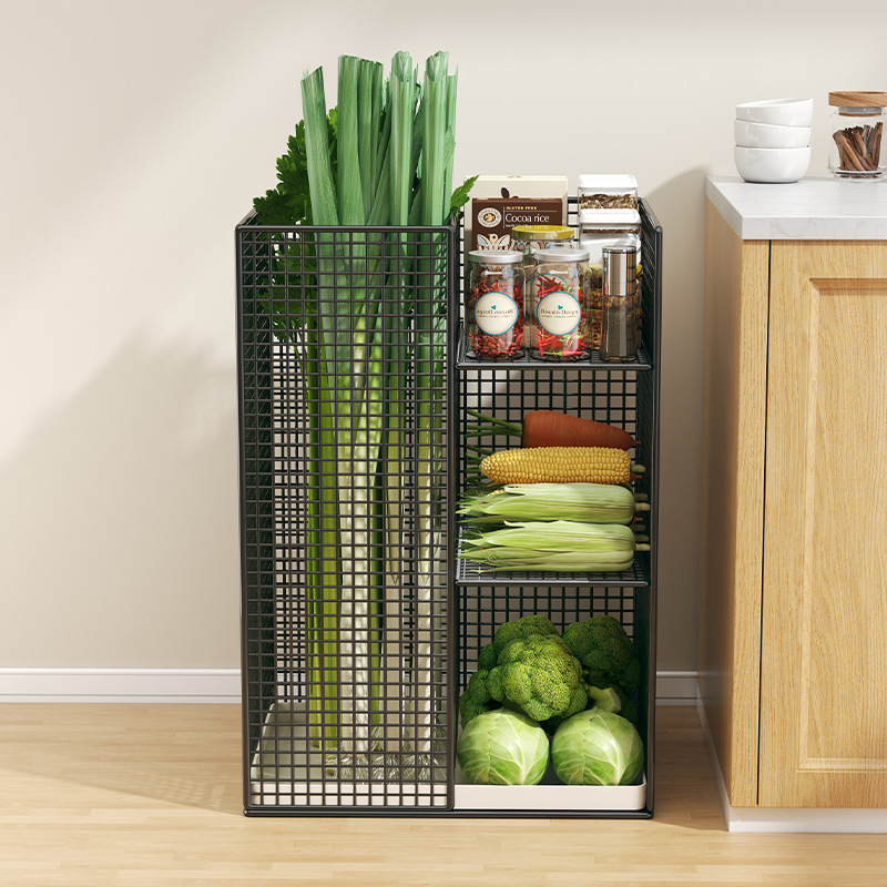 厨房置物架大葱山药储物篮水果蔬菜收纳家用阳台菜篮子储物架