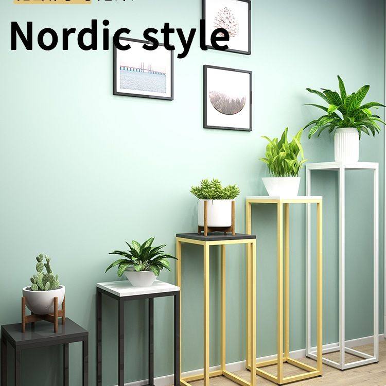 花架置物架阳台花架子客厅落地式现代简约铁艺花盆架子室内盆景架