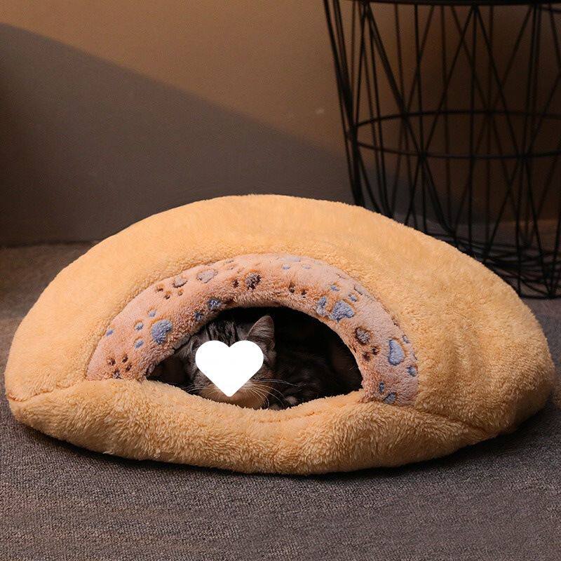 猫窝冬天保暖封闭式猫咪睡袋幼猫宠物床冬季小狗加厚垫子小猫用品