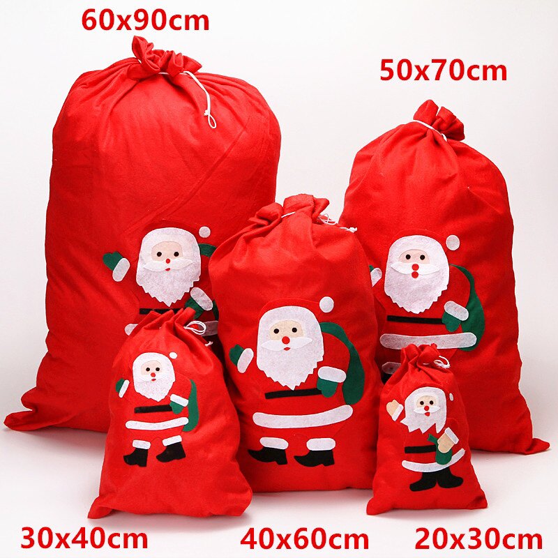 2021 new christmas santa sack large blank gift bags xmas dec