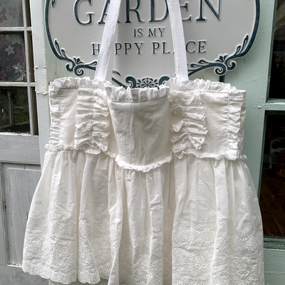 SewingDiary原创手工缝纫蕾丝托特包配件