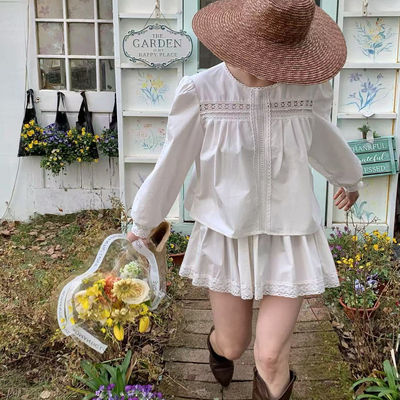 sewingdiary原创手工缝纫city walk城市漫步蕾丝套装