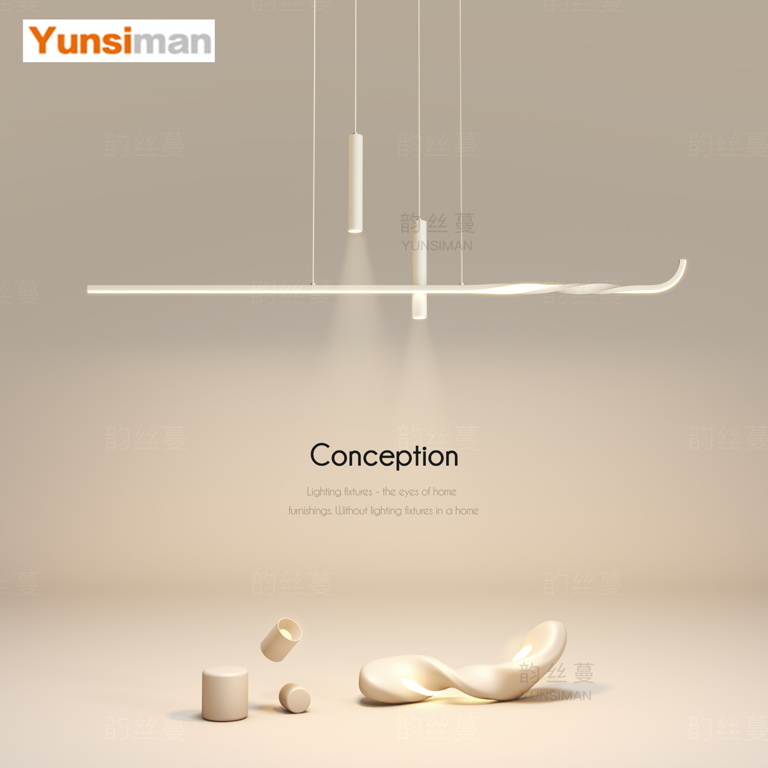 创意餐厅灯一字形长条吊灯简约led客厅吊灯2025新款卧室房间灯具,家装灯饰光源,餐厅吊灯,淘宝优惠券,粉丝福利购,淘宝优惠卷