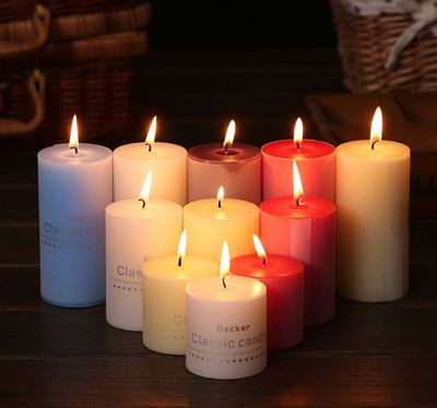 2pcs scented candles craft gift candle wax smokeless 5*5cm