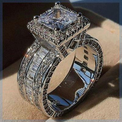 Super Shining Women Men Fashion Ring Exquisite Silver Color