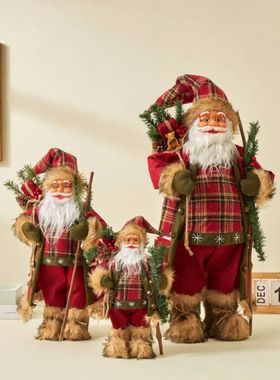 60cm Big Santa Claus Dolls Xmas Pendants 2023 Merry Christm