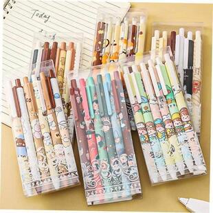 Zoecor Set Pens 笔 Pen Ballpoint Gel Kawaii 6PcLot Cute