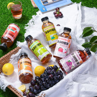 果子熟了多多柠檬茶果茶柠檬果汁500ml*15瓶多果味饮料整箱批QY