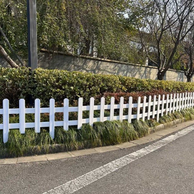 塑木栅栏树脂围栏户外花园庭院装饰围墙护栏菜园花坛PVC材质篱笆