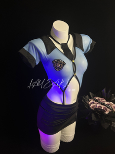 女警cos LAYEARN 性感机长 sp空姐制服套装 纯欲主播角色扮演服装