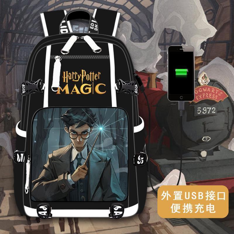 2024哈利波特书包周边魔法觉醒马尔福斯内普男女学生双肩背包休闲