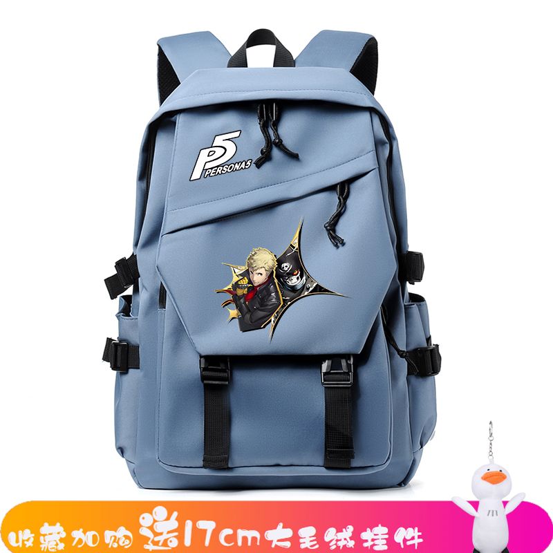 2024女神异闻录5游戏周边P5动漫书包男女中小学生休闲运动背包双
