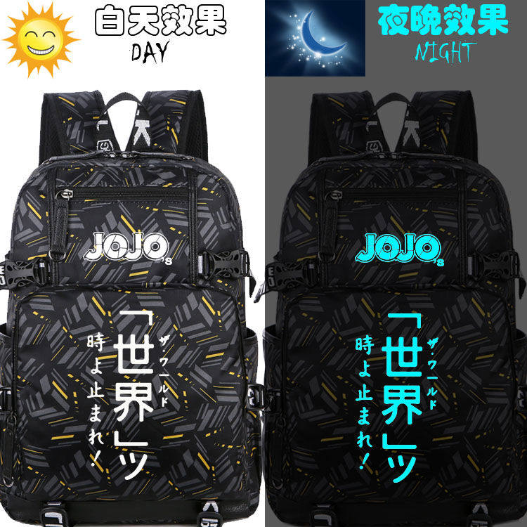 2024龙年JOJO的奇妙冒险黄金之风台词动漫书包男女中小学生双肩背
