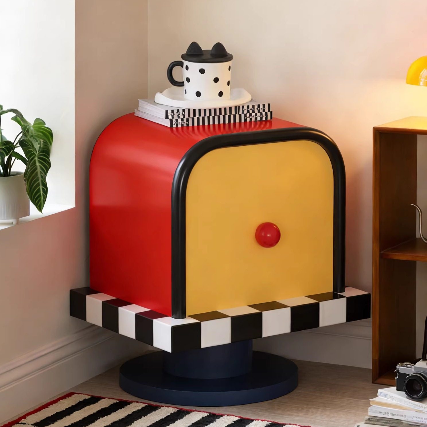 畔所/奶油多巴胺风色系信箱床头柜客厅卧室床边柜ins风创意小柜子,住宅家具,床头柜,淘宝优惠券,粉丝福利购,淘宝优惠卷