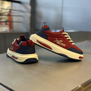 潮男鞋秋冬真皮厚度运动鞋增高百搭韩版舒适加绒保暖户外休闲鞋