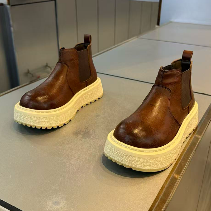 复古切尔希烟筒短靴男士2026新款加绒保暖厚底马丁靴快手同款,户外/登山/野营/旅行用品,户外休闲鞋,淘宝优惠券,粉丝福利购,淘宝优惠卷