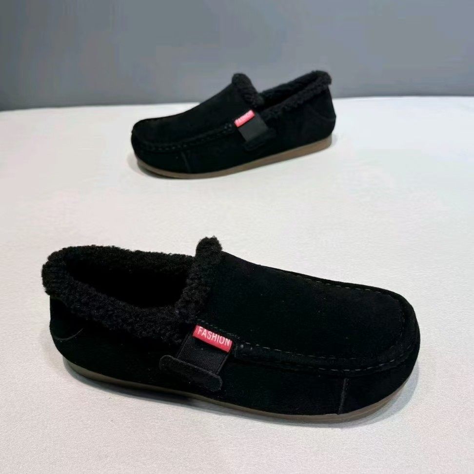 冬季新款皮面豆豆鞋软底轻便舒适加绒乐福鞋一脚蹬皮鞋翻毛皮男鞋,户外/登山/野营/旅行用品,户外休闲鞋,淘宝优惠券,粉丝福利购,淘宝优惠卷