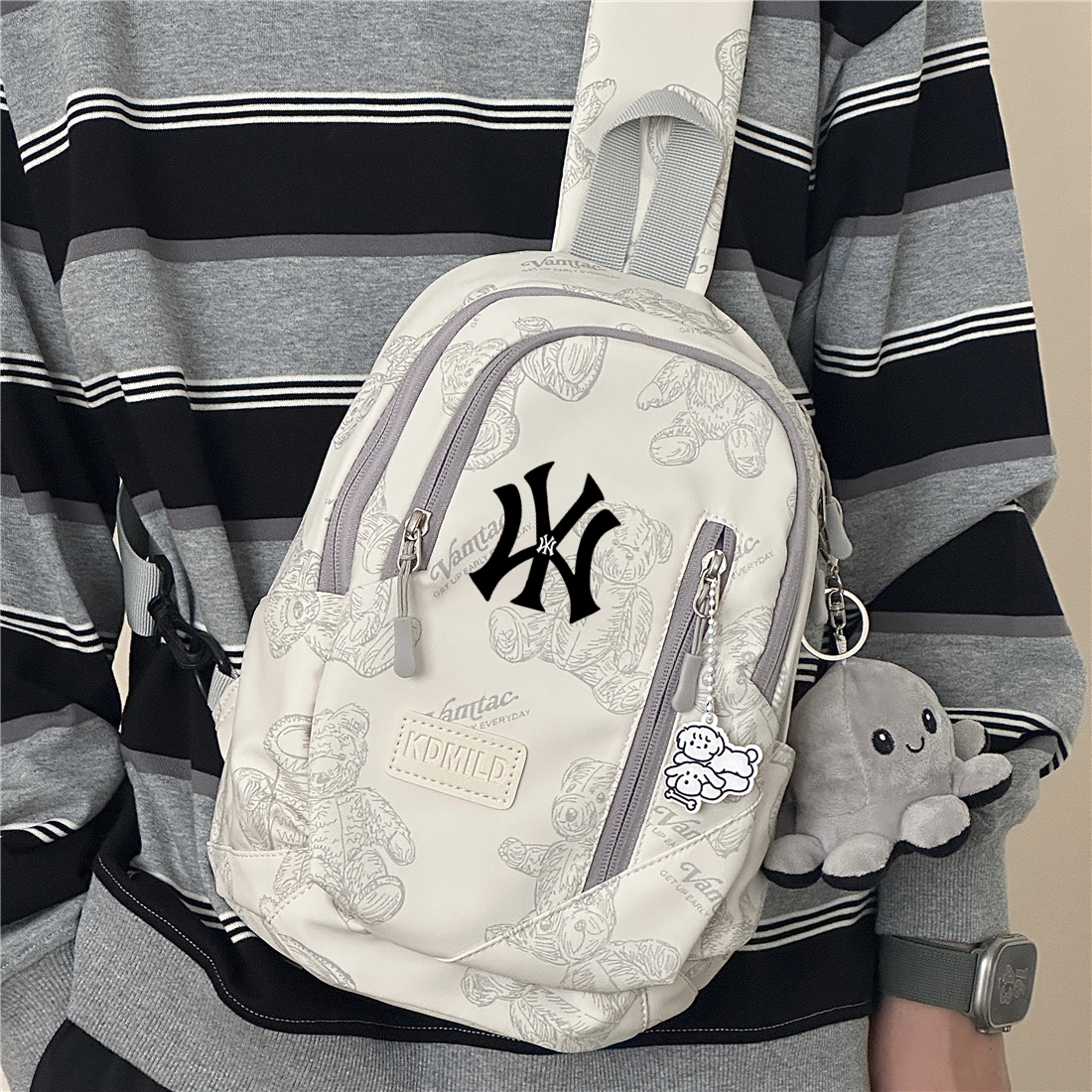 NY&NB休闲胸包骑行包单肩包
