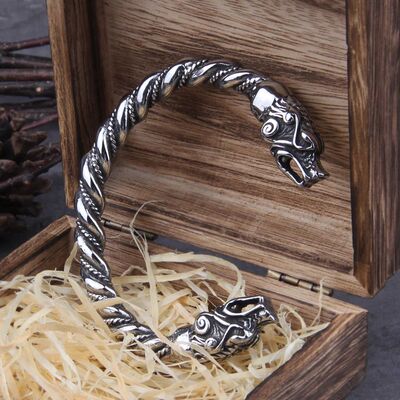2024 New Stainless Steel Nordic Norse Dragon Bracelet