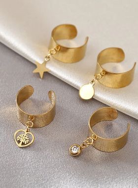 SZN 1pc 316L Stainless Steel 19mm Width Open Round Circle