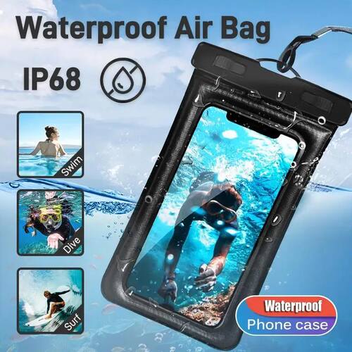 Floating Airbag Waterproof  Outdoor Swimming Bag Phone Case