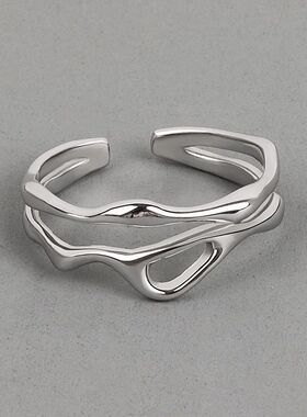 2024Female Fashion Simple Unique Design Adjustable Rings