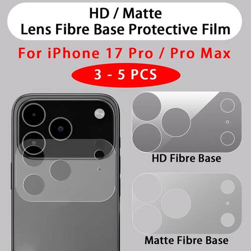 3 - 5 Pcs HD / Matte Lens Fibre Base Protective Film For