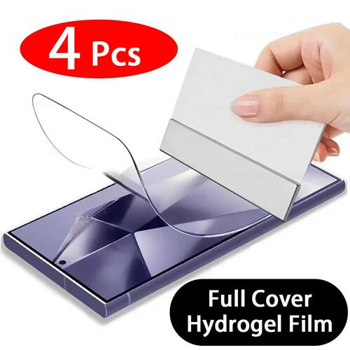 4Pcs Hydrogel Film Full Cover Screen Protector For Samsung