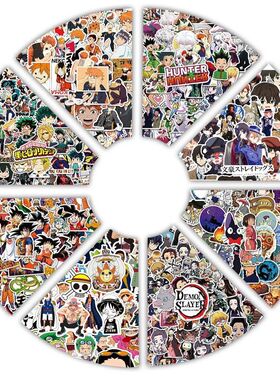 50/100pcs Cartoon Mix Anime Stickers Attack On Titan
