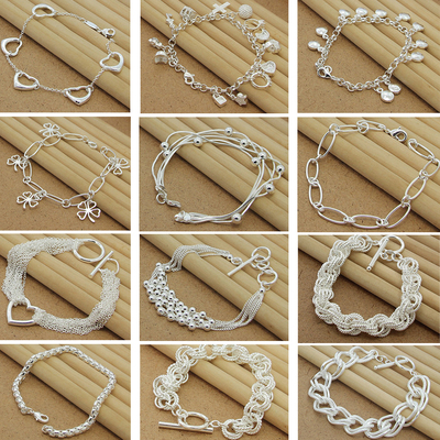 2024 New 925 Sterling Silver Bracelet Four-Leaf Clover Heart