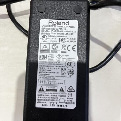 适用Roland罗兰PSB-12U AC-33/40 BA-55 KC110音箱电源适配器线13